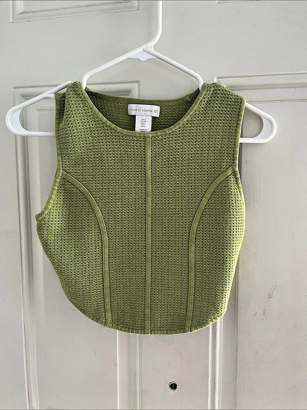 House of Harlow 1960 Knit Tank Top Green Small